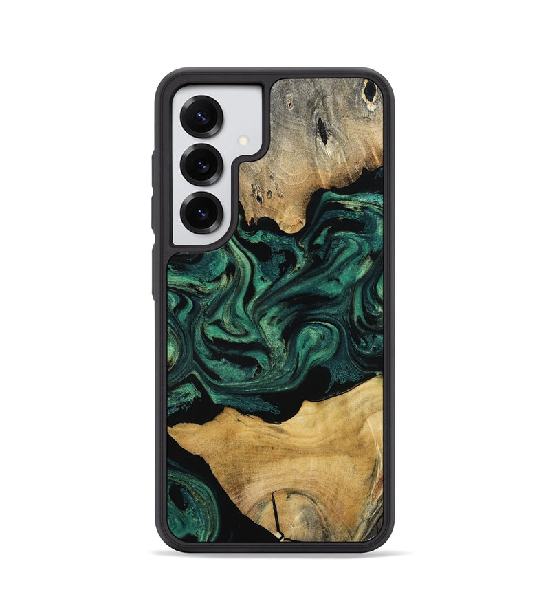 Galaxy S25 Wood Phone Case - Jammie (Green, 800668)