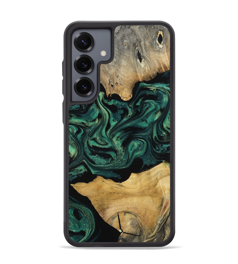 Galaxy S25 Plus Wood Phone Case - Jammie (Green, 800668)
