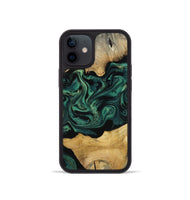 iPhone 12 mini Wood Phone Case - Jammie (Green, 800668)