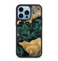 iPhone 14 Pro Max Wood Phone Case - Jammie (Green, 800668)