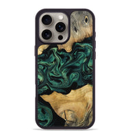 iPhone 16 Pro Max Wood Phone Case - Jammie (Green, 800668)