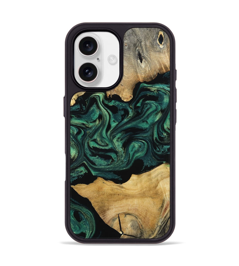 iPhone 17 Wood Phone Case - Jammie (Green, 800668)