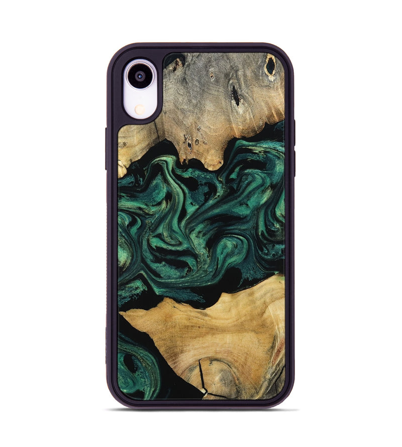 iPhone Xr Wood Phone Case - Jammie (Green, 800668)
