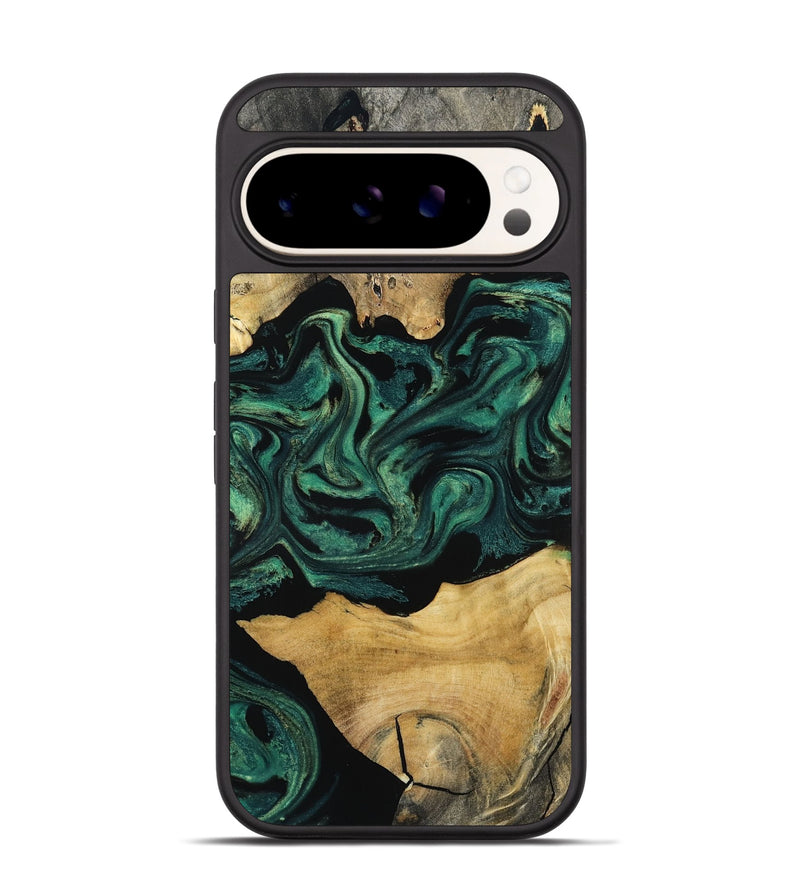 Pixel 9 Wood Phone Case - Jammie (Green, 800668)