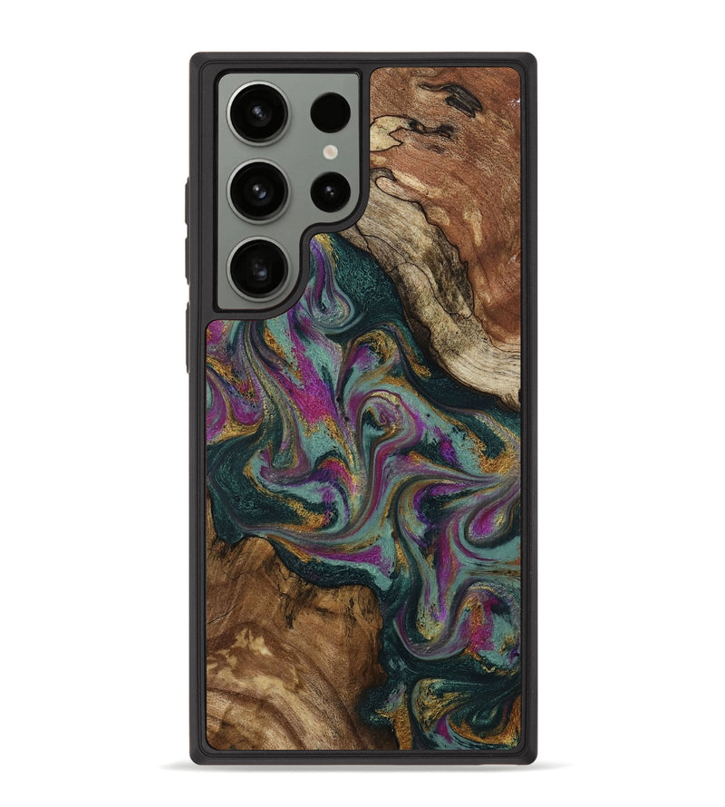 Galaxy S23 Ultra Wood Phone Case - Cori (Green, 800669)