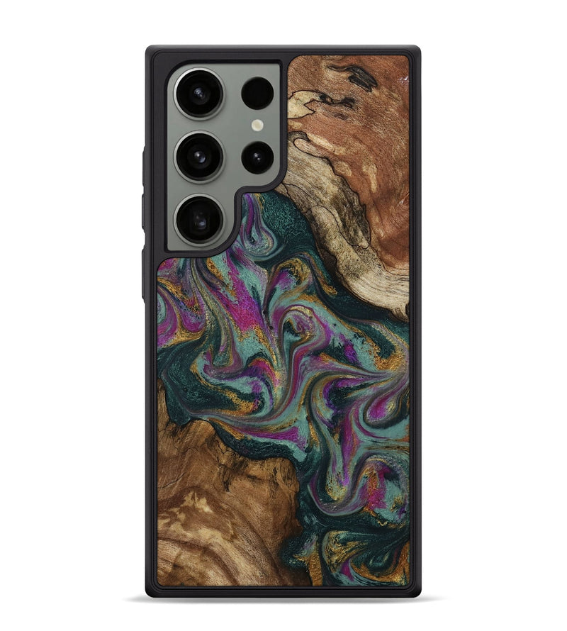 Galaxy S24 Ultra Wood Phone Case - Cori (Green, 800669)