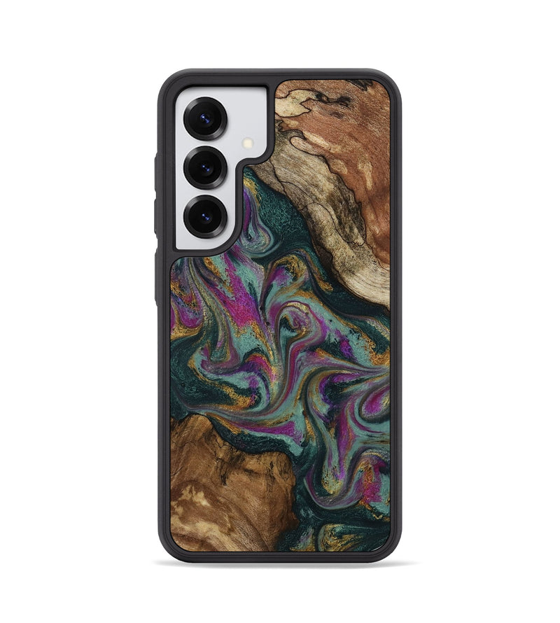 Galaxy S25 Wood Phone Case - Cori (Green, 800669)