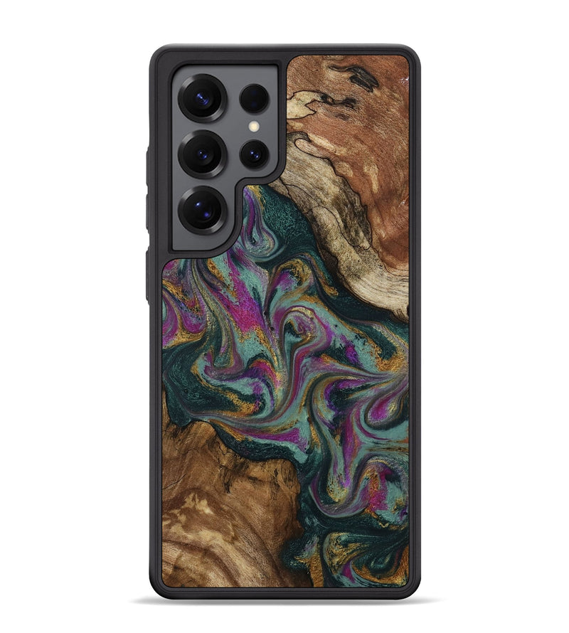 Galaxy S25 Ultra Wood Phone Case - Cori (Green, 800669)