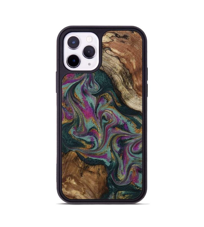 iPhone 11 Pro Wood Phone Case - Cori (Green, 800669)