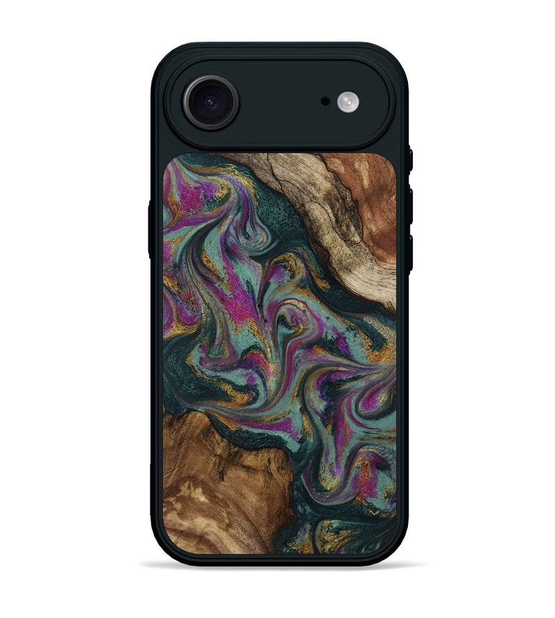 iPhone 17 Air Wood Phone Case - Cori (Green, 800669)