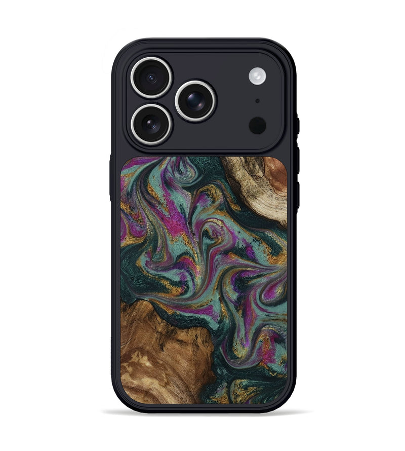 iPhone 17 Pro Wood Phone Case - Cori (Green, 800669)