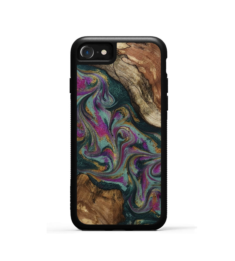 iPhone SE Wood Phone Case - Cori (Green, 800669)