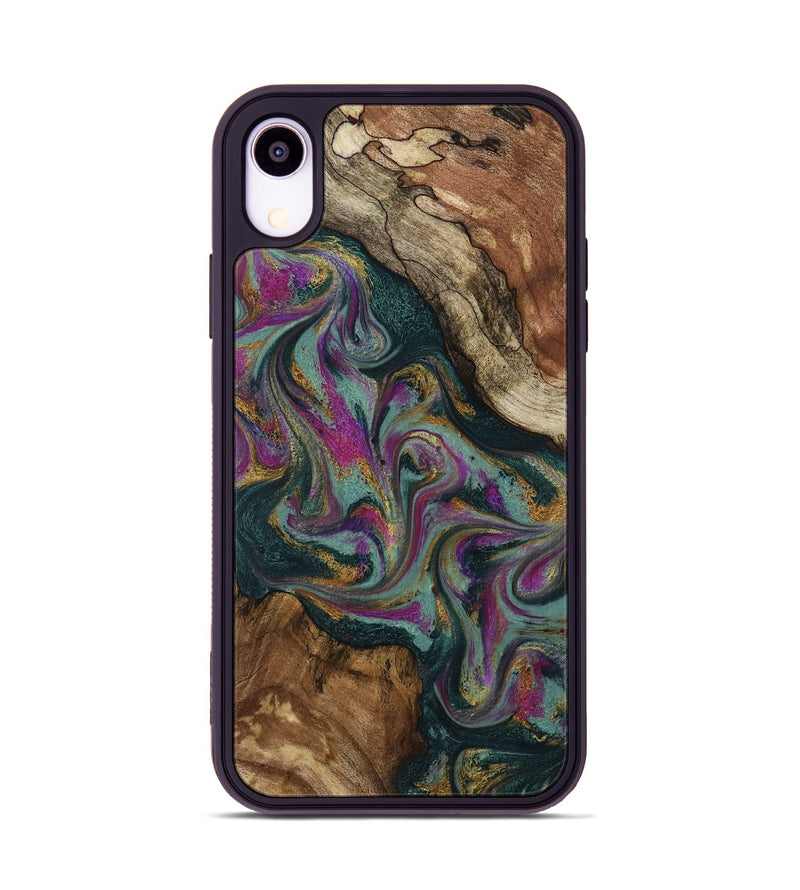 iPhone Xr Wood Phone Case - Cori (Green, 800669)