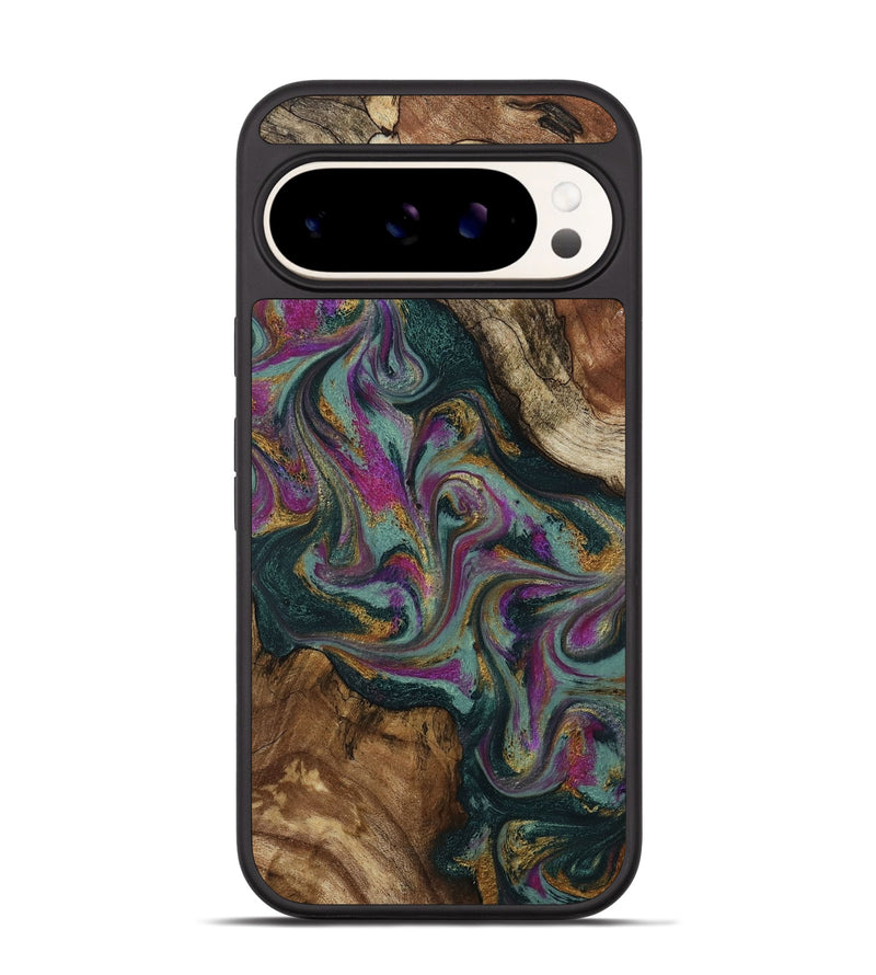 Pixel 9 Pro Wood Phone Case - Cori (Green, 800669)