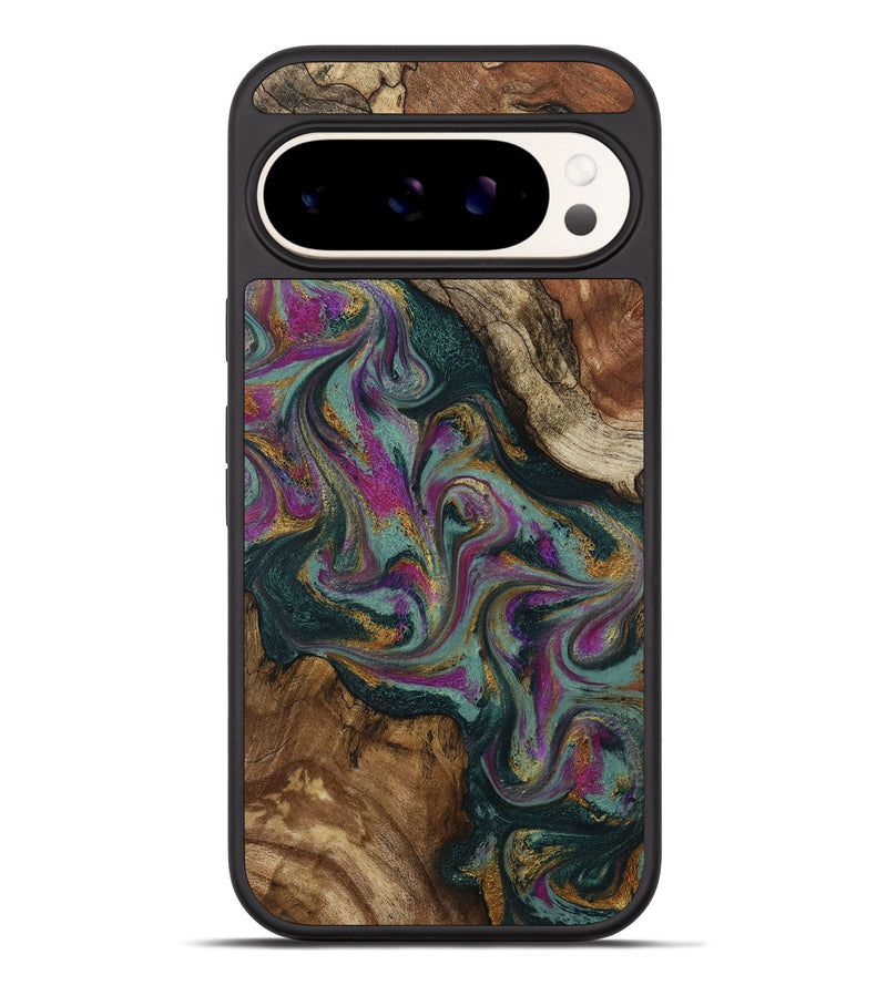 Pixel 9 Pro XL Wood Phone Case - Cori (Green, 800669)