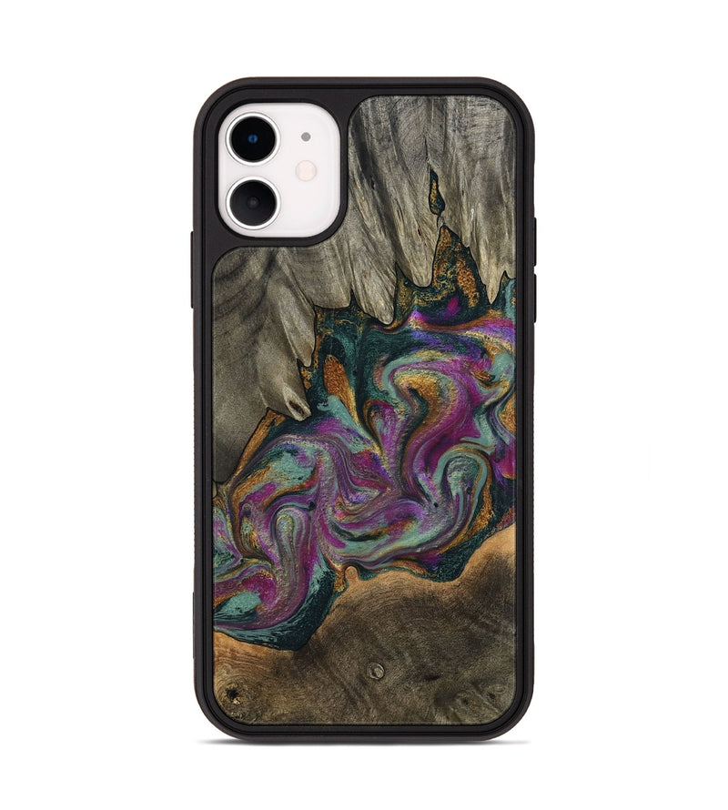 iPhone 11 Wood Phone Case - Gerard (Green, 800670)