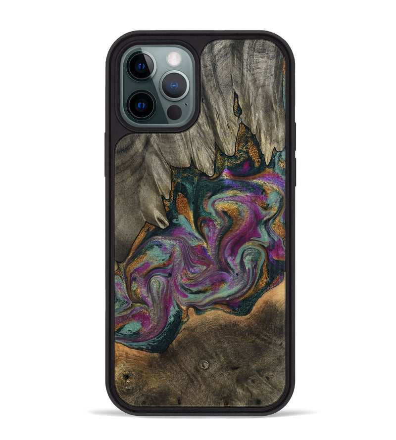 iPhone 12 Pro Max Wood Phone Case - Gerard (Green, 800670)