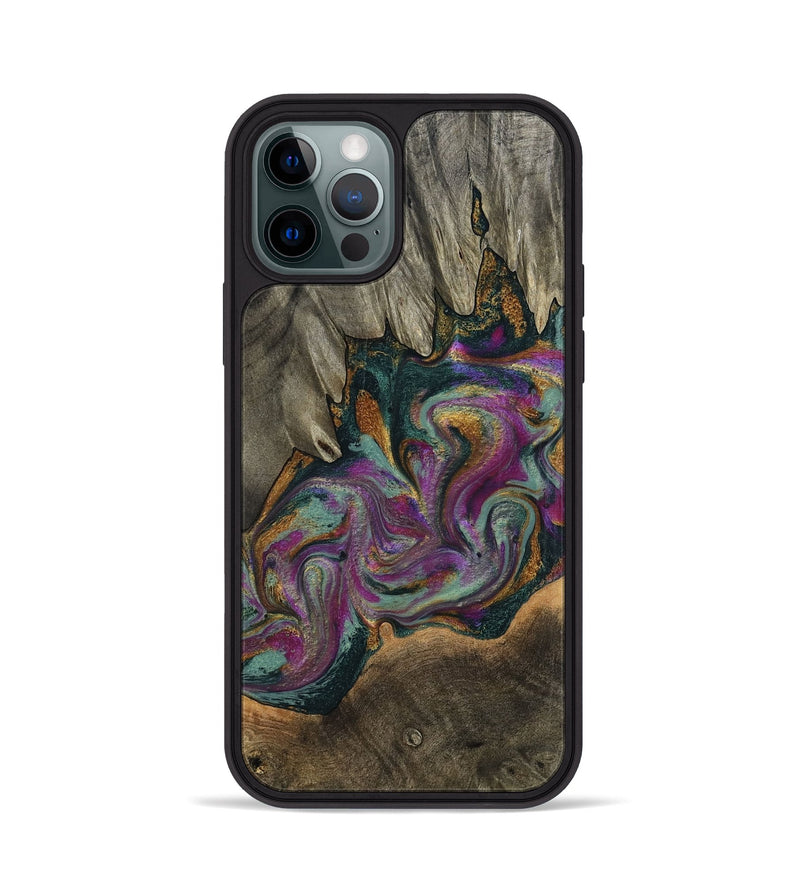 iPhone 12 Pro Wood Phone Case - Gerard (Green, 800670)