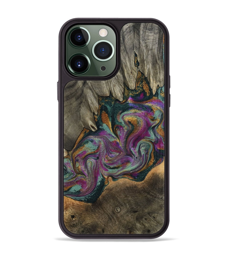 iPhone 13 Pro Max Wood Phone Case - Gerard (Green, 800670)