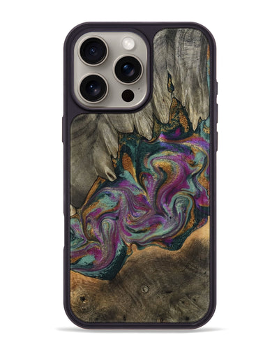 iPhone 16 Pro Max Wood Phone Case - Gerard (Green, 800670)