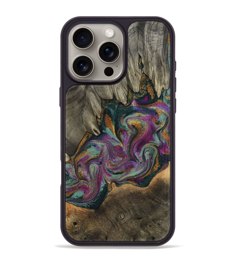 iPhone 16 Pro Max Wood Phone Case - Gerard (Green, 800670)