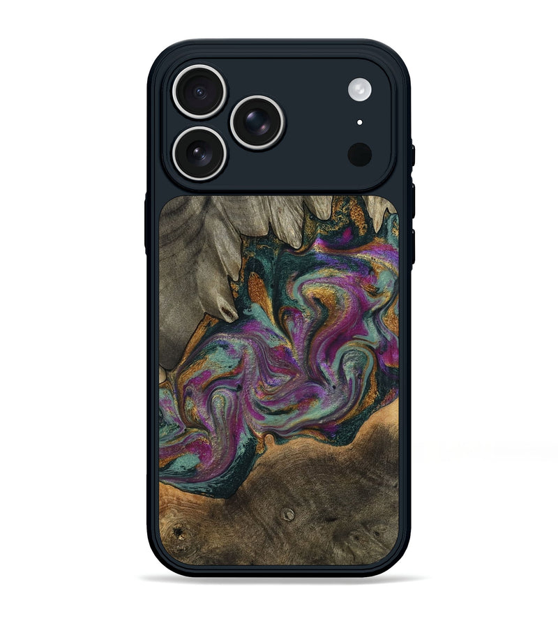 iPhone 17 Pro Max Wood Phone Case - Gerard (Green, 800670)