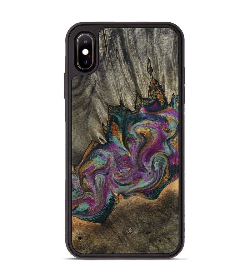 iPhone Xs Max Wood Phone Case - Gerard (Green, 800670)