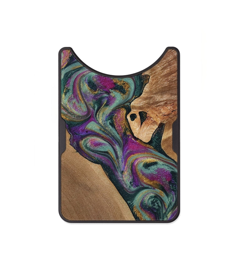 Alloy Wood Wallet - Desirae (Green, 800671)