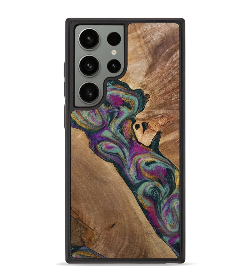 Galaxy S23 Ultra Wood Phone Case - Desirae (Green, 800671)