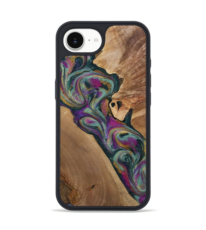 iPhone 16e Wood Phone Case - Desirae (Green, 800671)