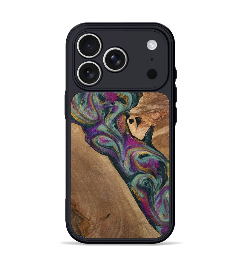 iPhone 17 Pro Wood Phone Case - Desirae (Green, 800671)