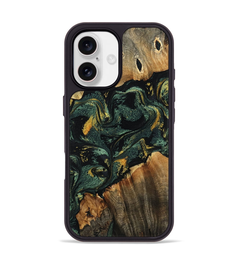 iPhone 17 Wood Phone Case - Lukas (Green, 800672)