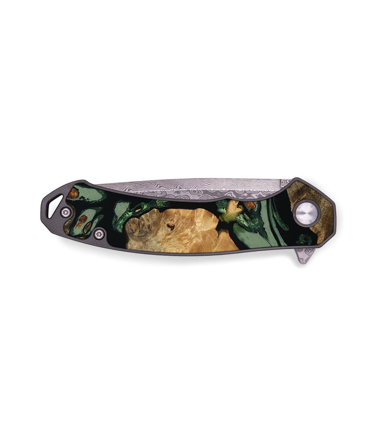 EDC Wood Pocket Knife - Madison (Green, 800673)