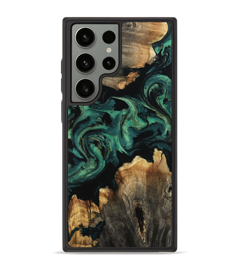 Galaxy S23 Ultra Wood Phone Case - Lizeth (Green, 800676)
