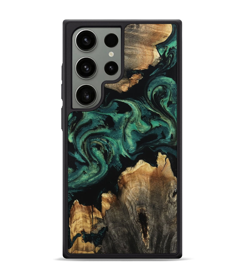 Galaxy S24 Ultra Wood Phone Case - Lizeth (Green, 800676)