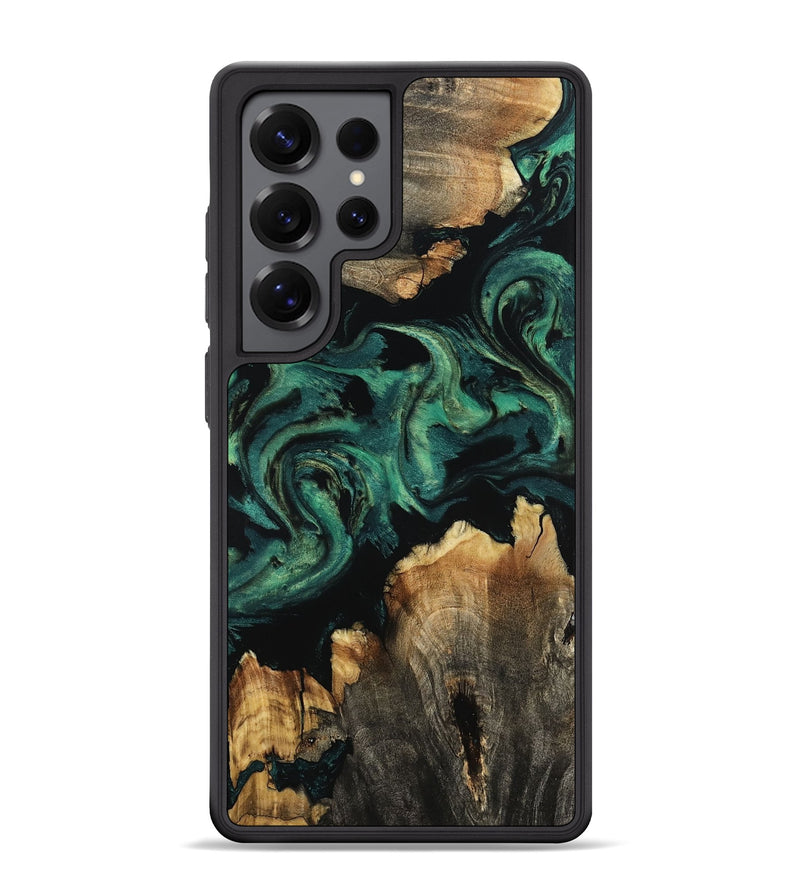 Galaxy S25 Ultra Wood Phone Case - Lizeth (Green, 800676)