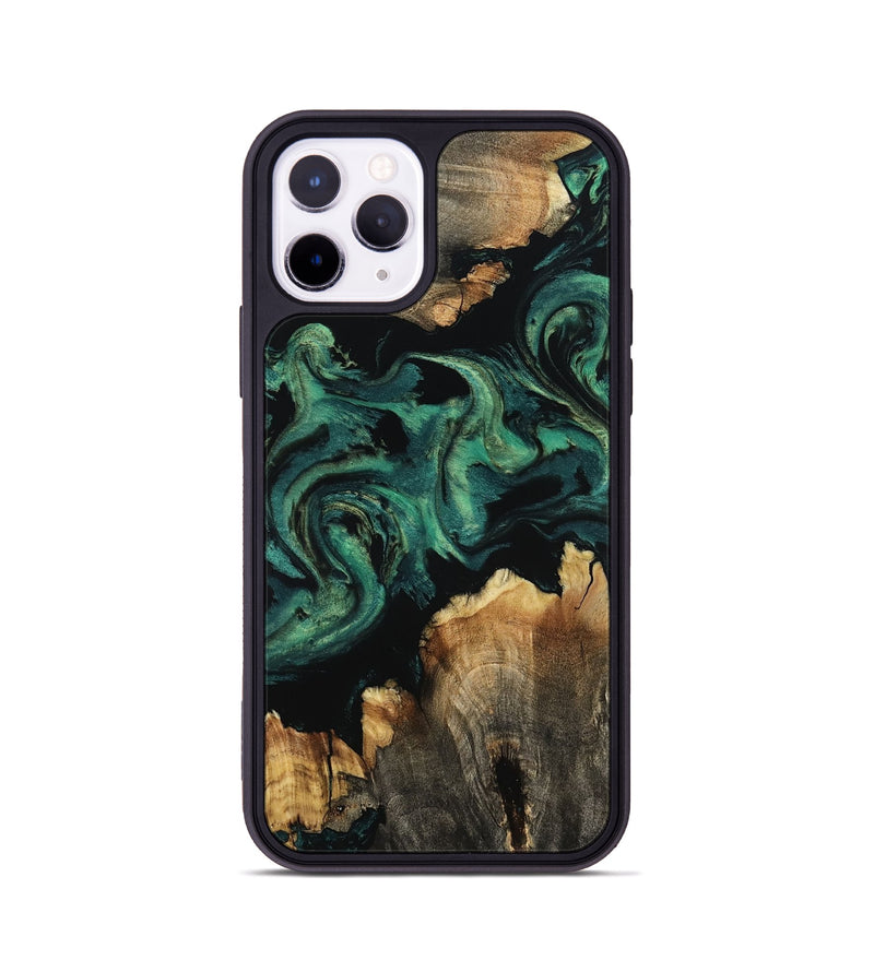 iPhone 11 Pro Wood Phone Case - Lizeth (Green, 800676)