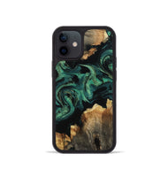 iPhone 12 mini Wood Phone Case - Lizeth (Green, 800676)