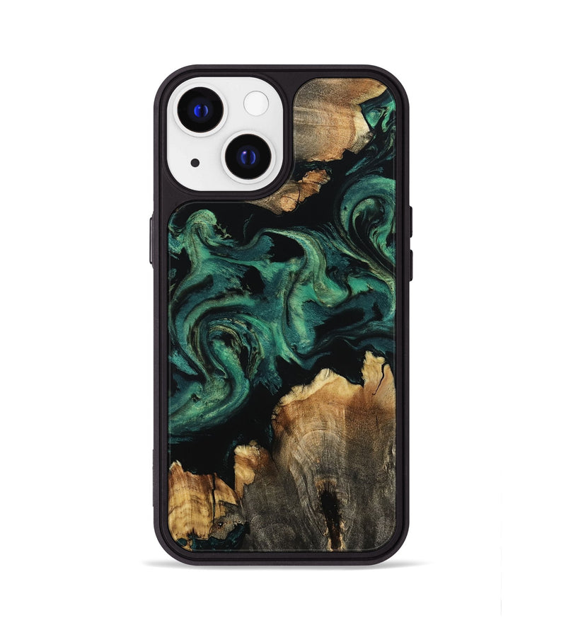 iPhone 13 Wood Phone Case - Lizeth (Green, 800676)