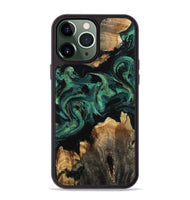 iPhone 13 Pro Max Wood Phone Case - Lizeth (Green, 800676)