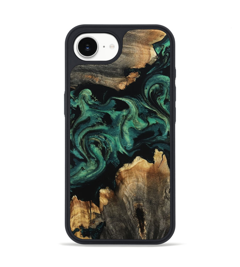 iPhone 16e Wood Phone Case - Lizeth (Green, 800676)