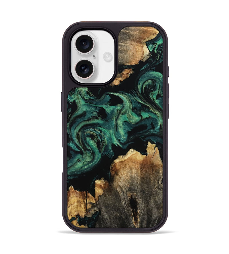 iPhone 17 Wood Phone Case - Lizeth (Green, 800676)