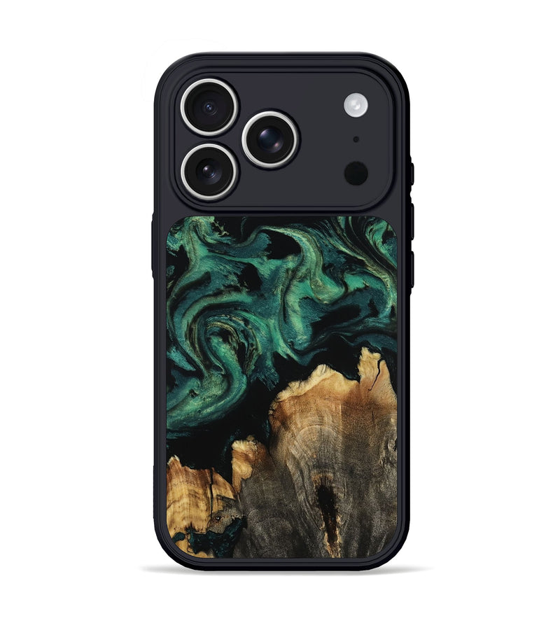iPhone 17 Pro Wood Phone Case - Lizeth (Green, 800676)