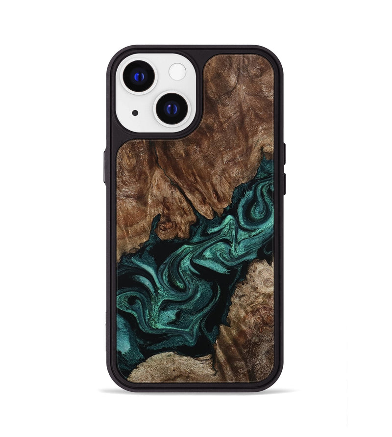 iPhone 13 Wood Phone Case - Alaia (Green, 800680)