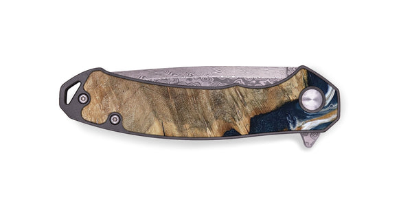 EDC Wood Pocket Knife - Whitley (Teal & Gold, 800685)