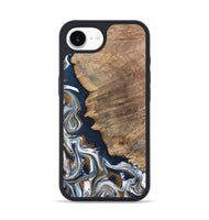 iPhone 16e Wood Phone Case - Whitley (Teal & Gold, 800685)