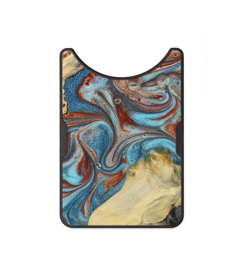Alloy Wood Wallet - Dorian (Teal & Gold, 800690)