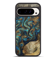 Pixel 10 Pro XL Wood Phone Case - Rodolfo (Teal & Gold, 800693)
