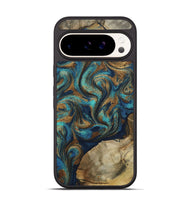 Pixel 9 Wood Phone Case - Rodolfo (Teal & Gold, 800693)