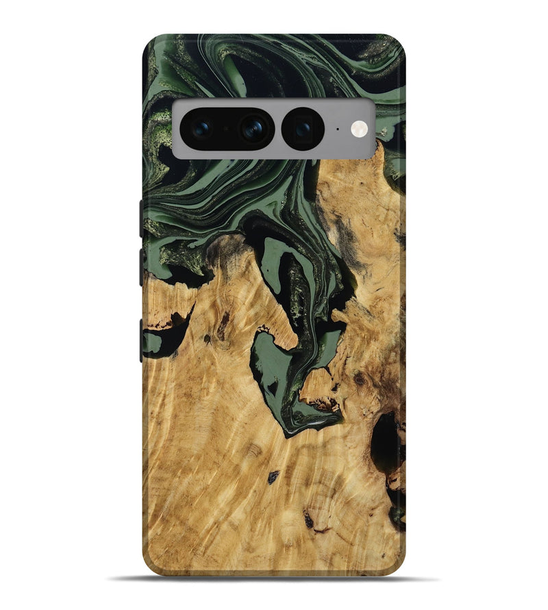 Pixel 7 Pro Wood Live Edge Phone Case - Warner (Green, 800700)